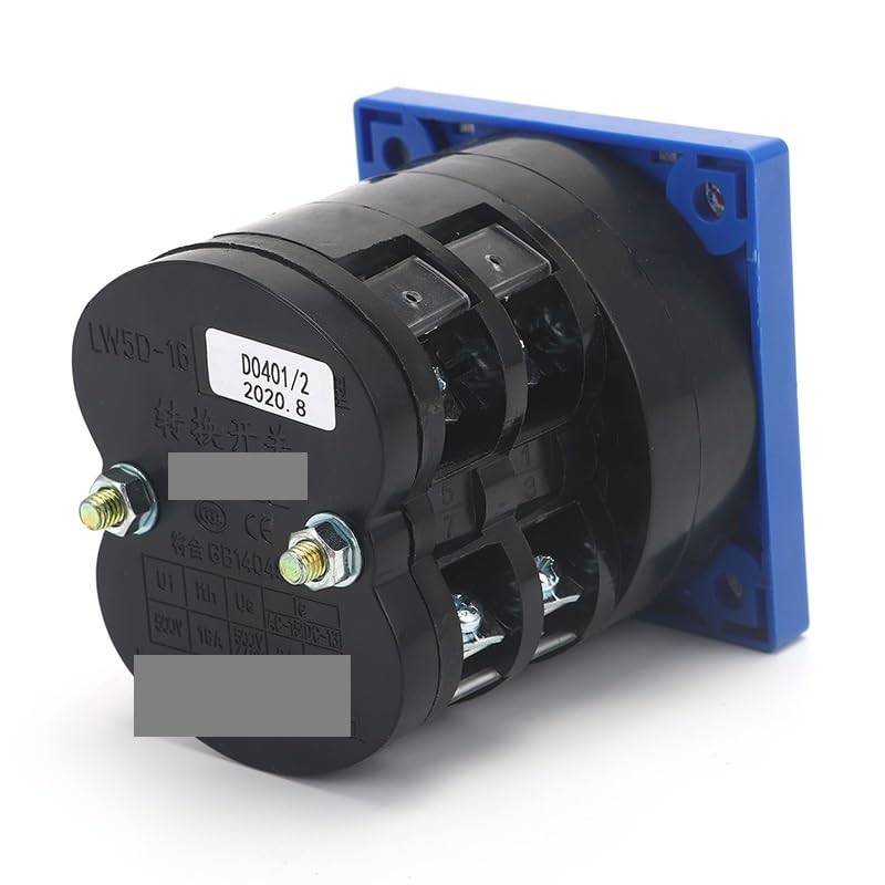 LW5D-16/D0401.2L16A 3 Position 2 Pole 4 Screws Rotary Selector Lat