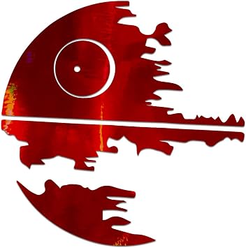 Death Star SW Decal Vinyl Sticker Auto Car Truck Wall Laptop | Red Holographic | 3.5" x 3.5"