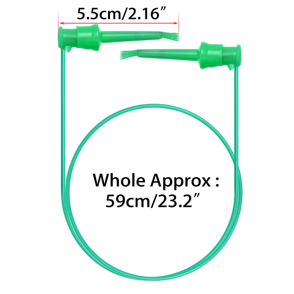 Sumnacon 10 Pcs Multimeter Electrical Test Dual Lead Test Hook Clips - 5 Colors 20 AWG Silicone Flexible Test Cables for Electronic, Component, Testing Connecting - Image 2