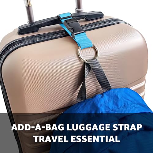 Image of Add a Bag Luggage Strap,Luggage Strap,Luggage Straps for Suitcases,Luggage Accessories,Luggage Accessories for Suitcases,Luggage Straps to Connect Two Suitcases,Backpack Accessories,Backpack Straps