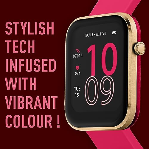 Reflex Active Series 12 Pink Fitness Tracking Smart Watch RA12-2152, Rose Gold - Image 2