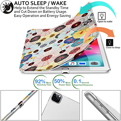 Image of DuraSafe Cases For iPad PRO 11 Inch 2 3 4 Gen [ PRO 11 2nd 2020 3rd 2021 4th 2022 ] A2759 A2435 A2761 A2762 A2377 A2459 A2228 A2068 A2230 A1980 A2013 Printed Slim Hard Shell Stand Cover - Yarn Flowers