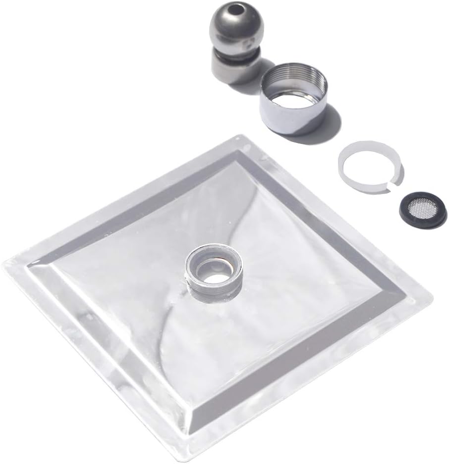 Rainfall Shower Head 12 inch Ultra-Thin Top Shower Square Stainless Steel