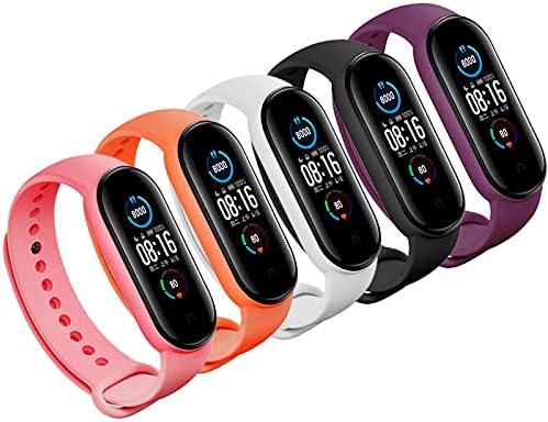 Correas de repuesto para Xiaomi Mi 5  Mi 6 458 unidades 5 correas de repuesto para Mi Band 5 y Mi 6 SmartWatch y Amazfit Band 5 correas de silicona