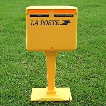 Amazon.co.jp: フランス パリ 郵便ポスト型 貯金箱 ラポスト LA POSTE