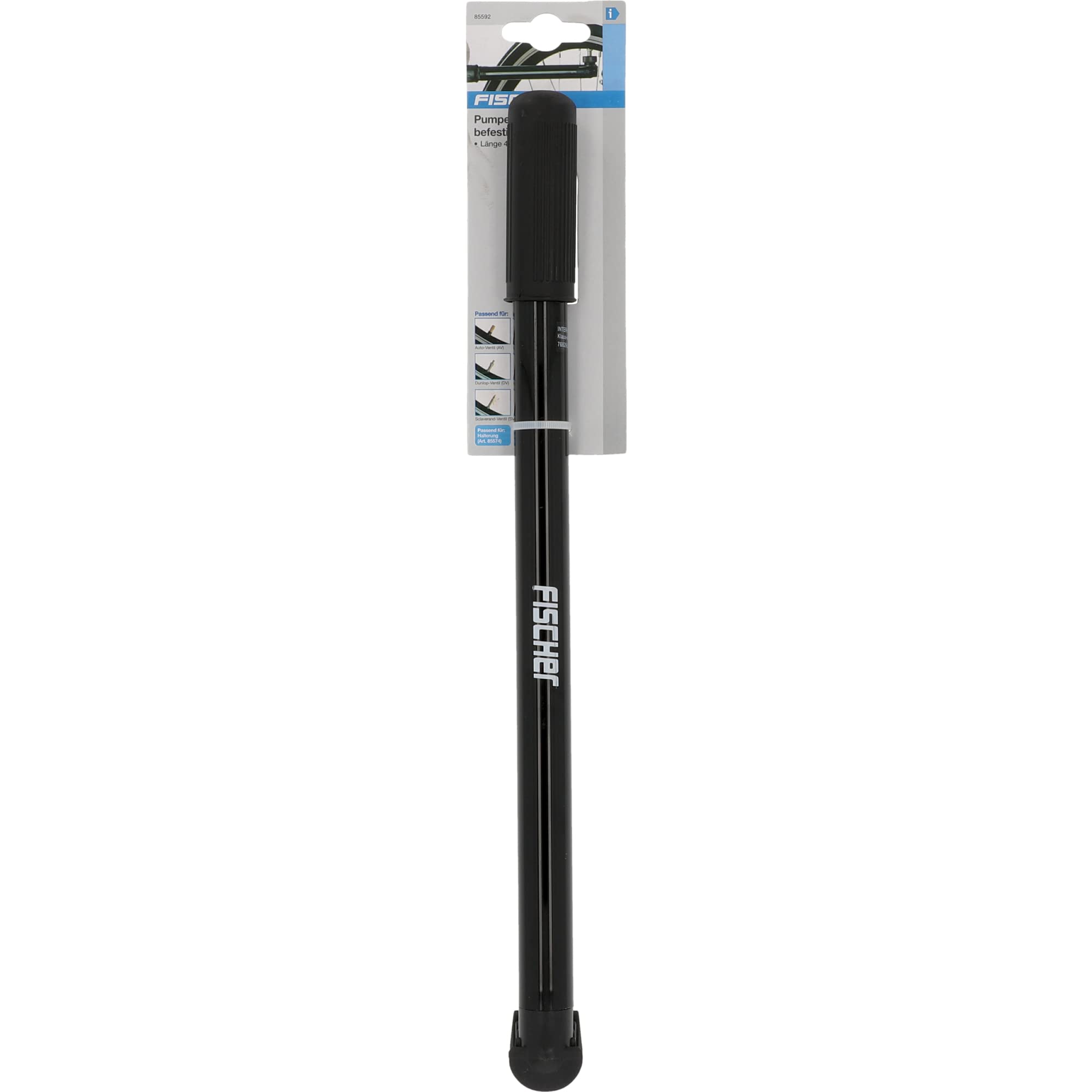 Fischer 85592 Unisex Pumpe Rahmenbefestigung Reversibel, schwarz, Einheitsgröße