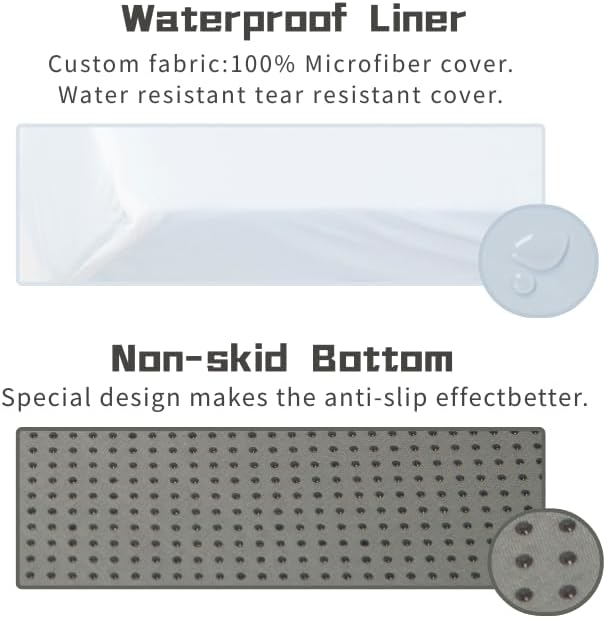 Cama Ortopédica para Perro Grande 5" Espuma Memoria Lavable Impermeable miniatura 7