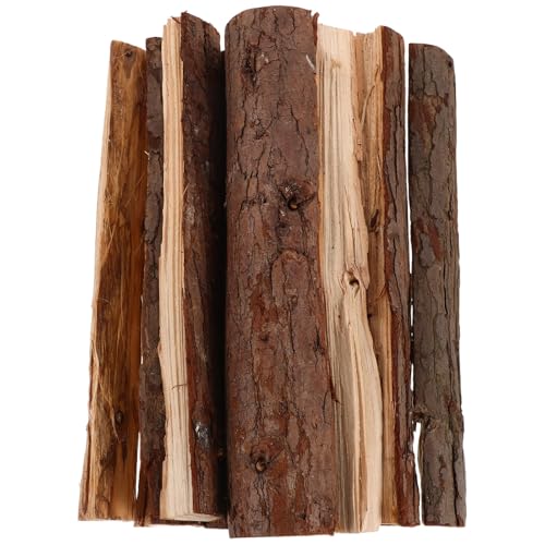 USHOBE Piezas de Madera Seca de Abedul 25 Cm para Chimeneas 2