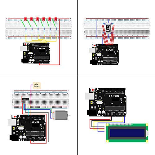LAFVIN Project Super Starter Kit for R3 Mega2560 Mega328 Nano with Tutorial Compatible with Arduino IDE - Image 4