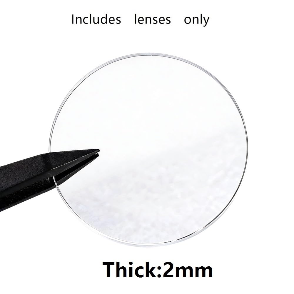 1 Stück Flaches Saphir-Uhrenglas Ersatz, Dicke 2Mm