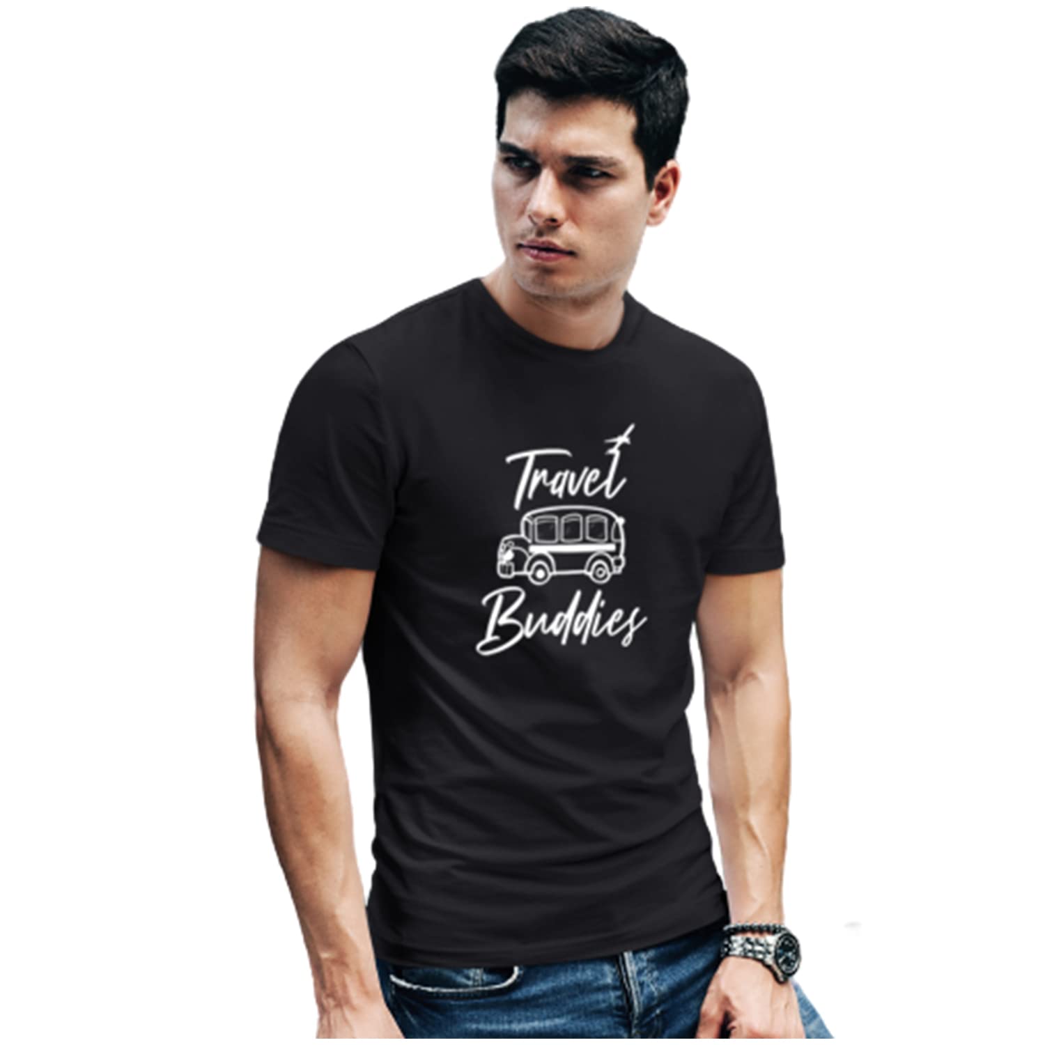 TheYaYaCafeTravel Buddies Matching Men's Women's Kid's Round Neck Family T-Shirts