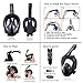 UFANORE Full Face Snorkel Mask, Snorkel Mask with Detachable Camera Mount & Foldable 180° Panoramic View, Free Breathing & Anti-Fog & Anti-Leak Snorkerling mask for Adult
