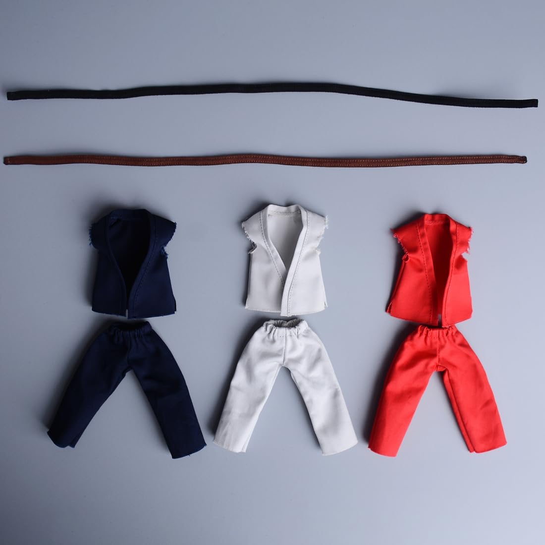 Meetoget 1/12 Scale Male Figure Doll Judo Clothes for 6 inch Action Figure Judo PM001US,Navy