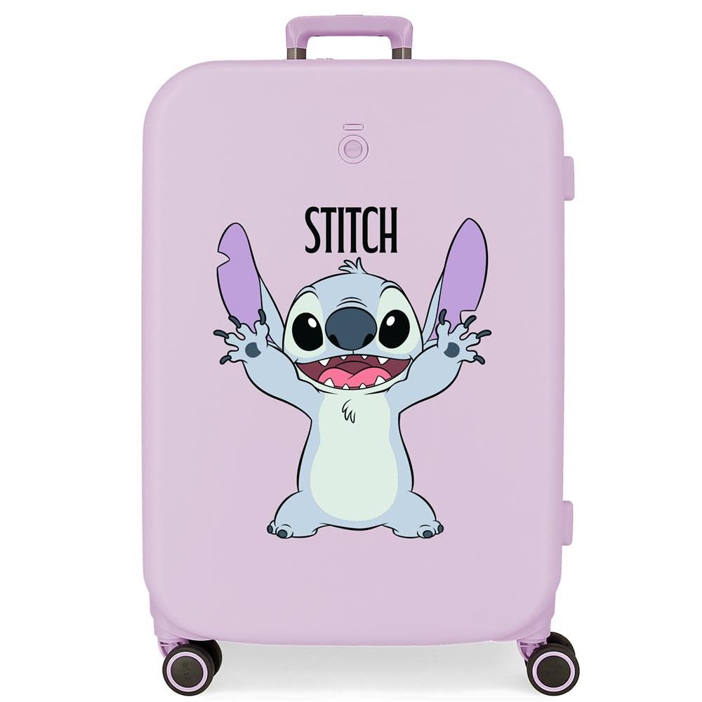 Joumma Disney Playful Maleta Mediana Lila 48x70x28 cms Rígido 4,32 kgs Cierre TSA Integrado ABS 4,32 kgs 79L