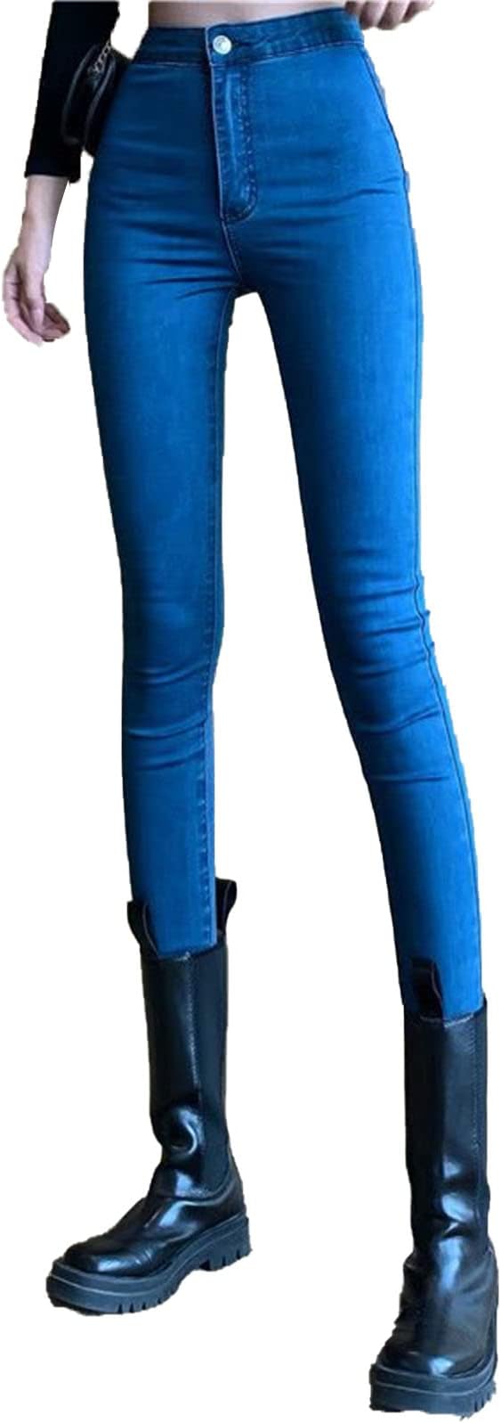 Butt Lifting Skinny Jeans for Women High Waisted Tapered Leg Denim Pants Stretch Classic Casual Slim Fit Jean (Blue,25)
