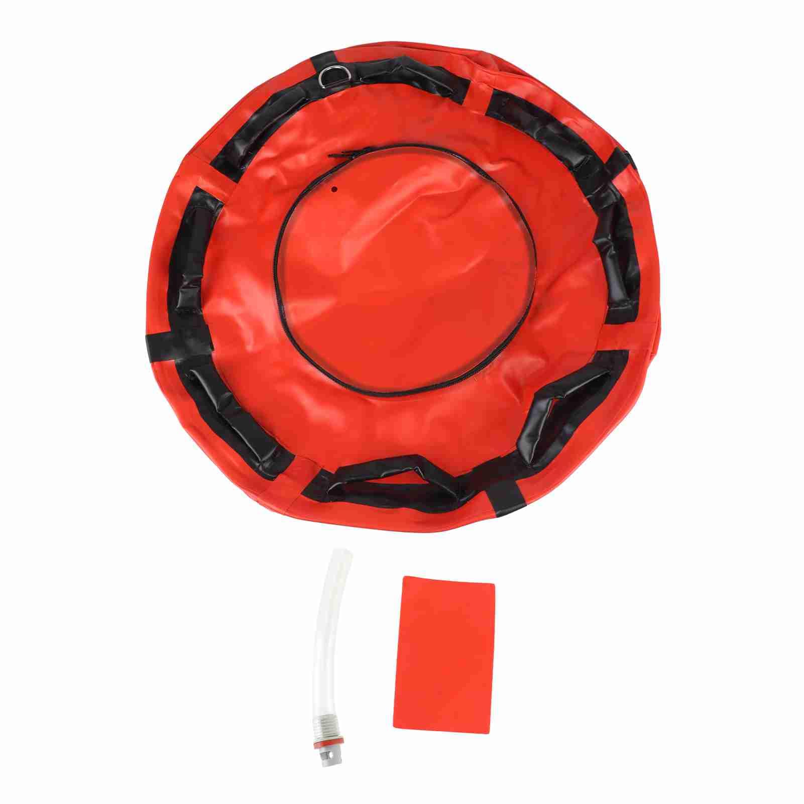 Cryfokt de Apnea Resistente con Alta Visibilidad para Marcar Señales de Seguridad, 75 X 22 Cm, Amarilla y Roja, Adecuada para Buceo y Esnórquel
