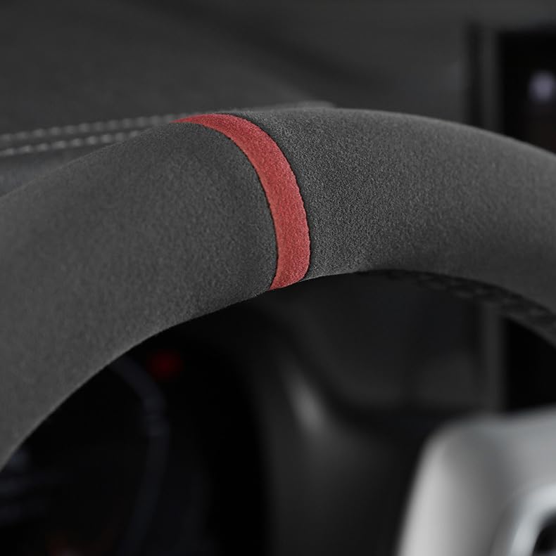 Coprivolante In Pelle Microfibra Per Kia Niro II/Niro EV/Niro Hybrid 2022-2024 – Nero, Antiscivolo E Traspirante