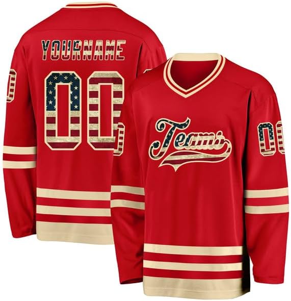 Custom Long Sleeve Jersey, Custom Royal Black-Gold Hockey Jersey, Hockeys Jerseys for Men, Women with
