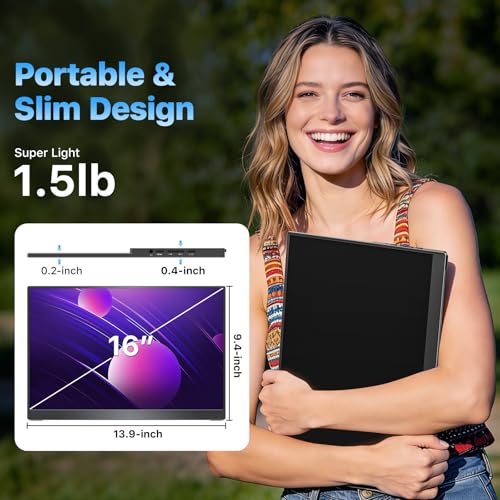 Triple Portable Monitor for Laptop