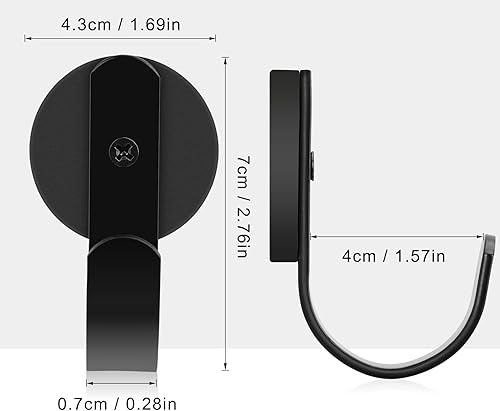 Miniatura 2 de FYY Percha magnética para corona, paquete de 2 imanes resistentes con gancho para refrigerador, ganchos magnéticos para decoración de Navidad para