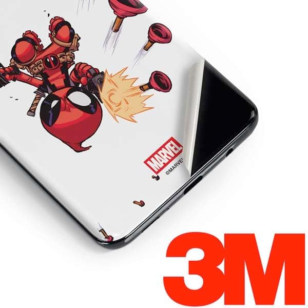 Skinit Decal Phone Skin Compatible with Galaxy S10 - Officially Licensed Marvel Deadpool Babypool Shooting Design