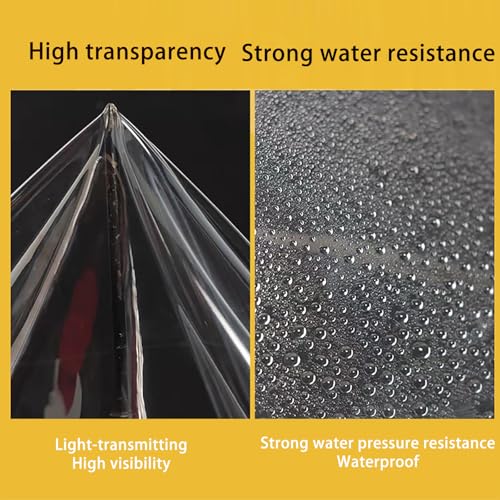 Lona transparente 85x350 cm impermeable y resistente UV para terrazas y exterior 4