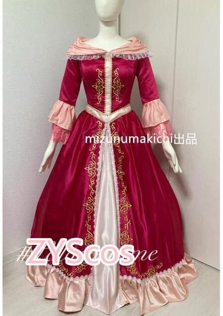 ZYS cos] ベル 美女と野獣・愛の芽生え 仮装ドレス・ ケープも