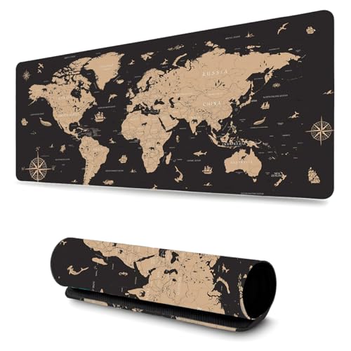 Mouse Pad Gamer Profissional Grande Confortavél Anti Derrapante 90x40 - Mapa Mundi