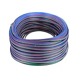 HKBAYI® 100M 328FT 4-Pin RGB Extension Wire Cable For 3528 5050 LED Strip light