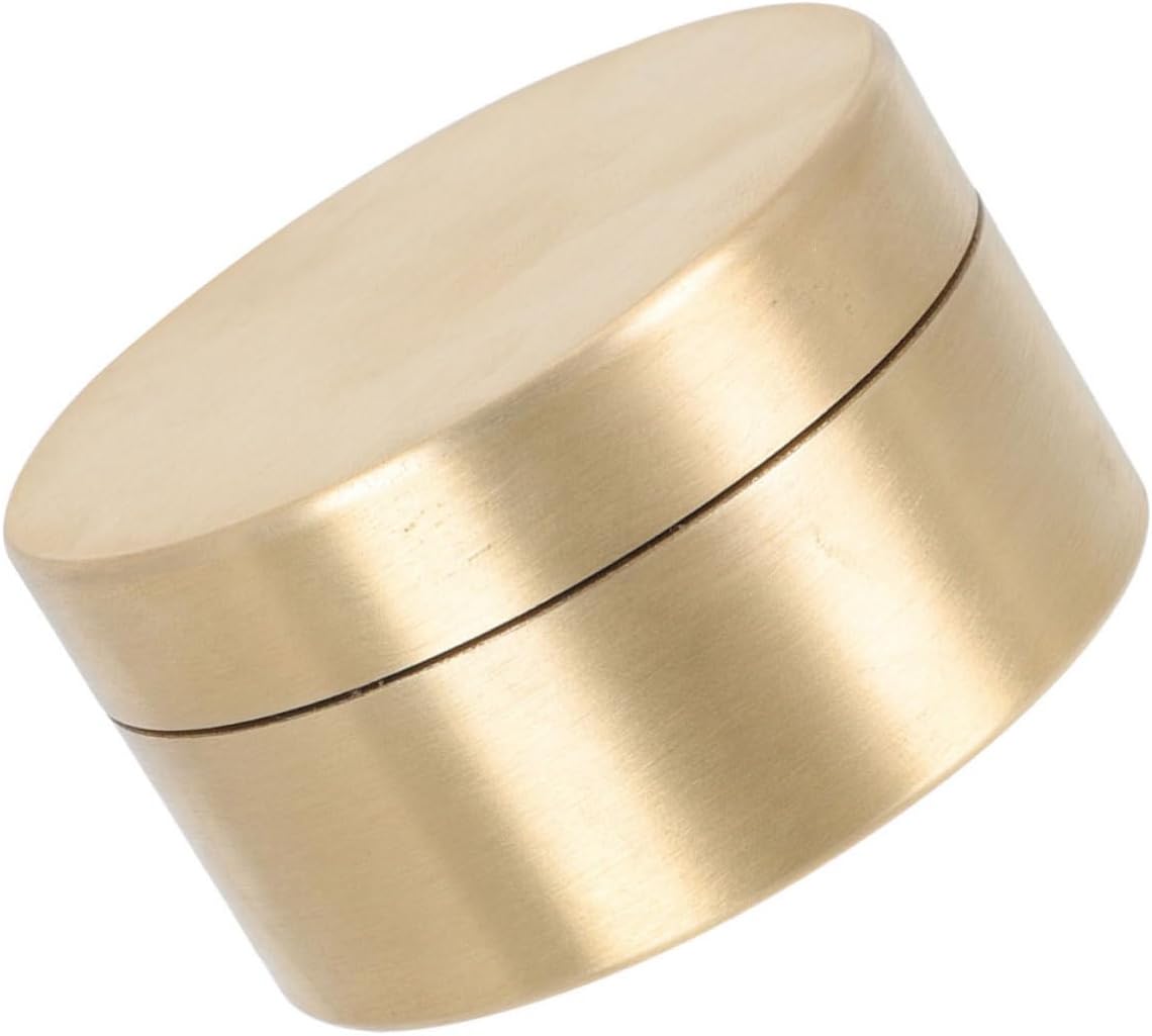 SECFOU Copper Jewelry Storage Box with Elegant Appearance Sealed Metal Container Waterproof and Multi-functional for Travel and Outdoor Activities