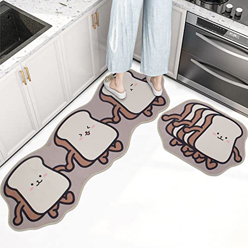 Image of Home Cloud Rubber 6mm Fruit Printed Thick Anti Slip, Washable, Big Size, Printed, Designer Folding Kitchen Mat for Floor Home Bedroom - , Standard Size (41 x 122 cm 41 x 61 cm)