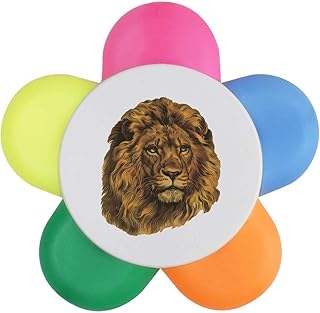 Azeeda 'Lion Portrait' Flower Shape Highlight...