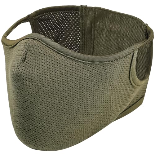 Tactical Airsoft Mask Breathable Half Face Mesh for Shooting Paintball & Survival Military Mask for Men Women