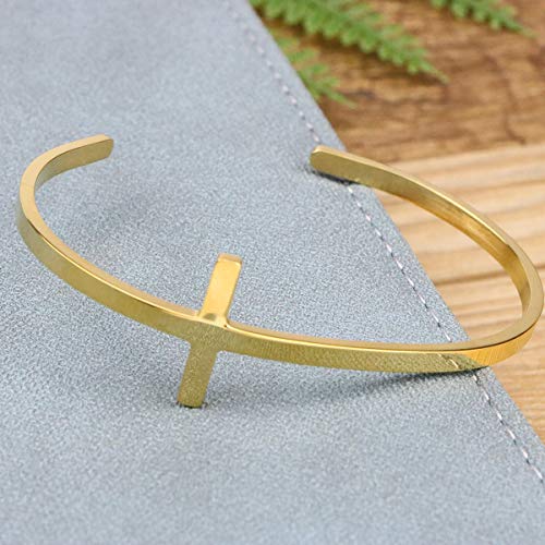 Memgift Cross Bracelet Religious Cuff Bangle Bible Verse Christian Gifts Jewelry For Women thumb #3