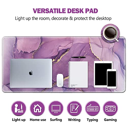 Tapis de souris de jeu marbre violet AIMSA haute précision à structure robuste - 2