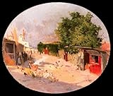HRJUBWREE Murales Vintage Pintura de Póster Artística Imagen Lienzo Paisaje de Mallorca de Joaquín Mir Trinxet para Decoraciones del Hogar 60x90cm