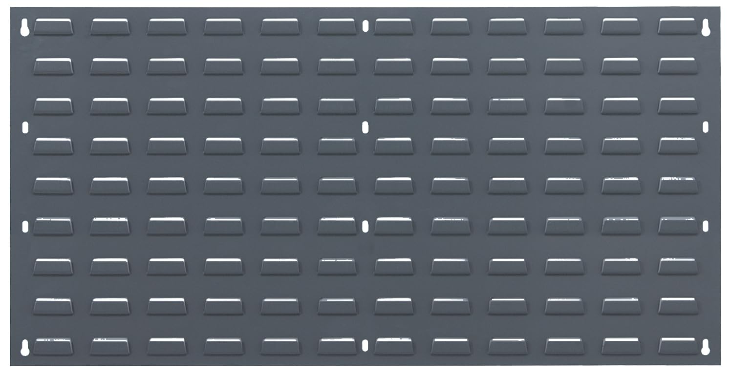 FSE 373-QLP-3619 Louvered Panel, Wall Mounted, 36"L x 19"H, Heavy-Duty 16 Gauge Cold Rolled Steel, Gray Enamel Coated Finish