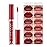 BestLand 3Pcs Matte Liquid Lip Gloss Set - 24H Transfer-Proof, Moisturizing & Non-Sticky I Mauve Pink, Classic Red, Deep Burgundy I Vegan + Cruelty-Free for Daily & Party