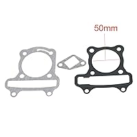 Vista 5 de Glixal GY6 100cc 50mm Juego de juntas de cilindro 139QMB 139QMA para motor base Scooter Ciclomotor ATV - Juntas de cabeza de cilindro y base, junta