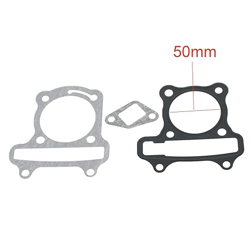 Miniatura 5 de Glixal GY6 100cc 1.969 in Juego de juntas de cilindro 139QMB 139QMA basado motor scooter ciclomotor ATV - juntas de culata y base, junta tensor