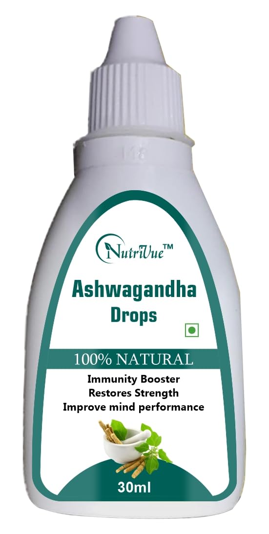Nutrivue Ashwagandha Drop for Energy Gainer | Immunity Booster | Stress Relief (30ml) (B0CRPG4WLL) Amazon Price History, Amazon Price Tracker