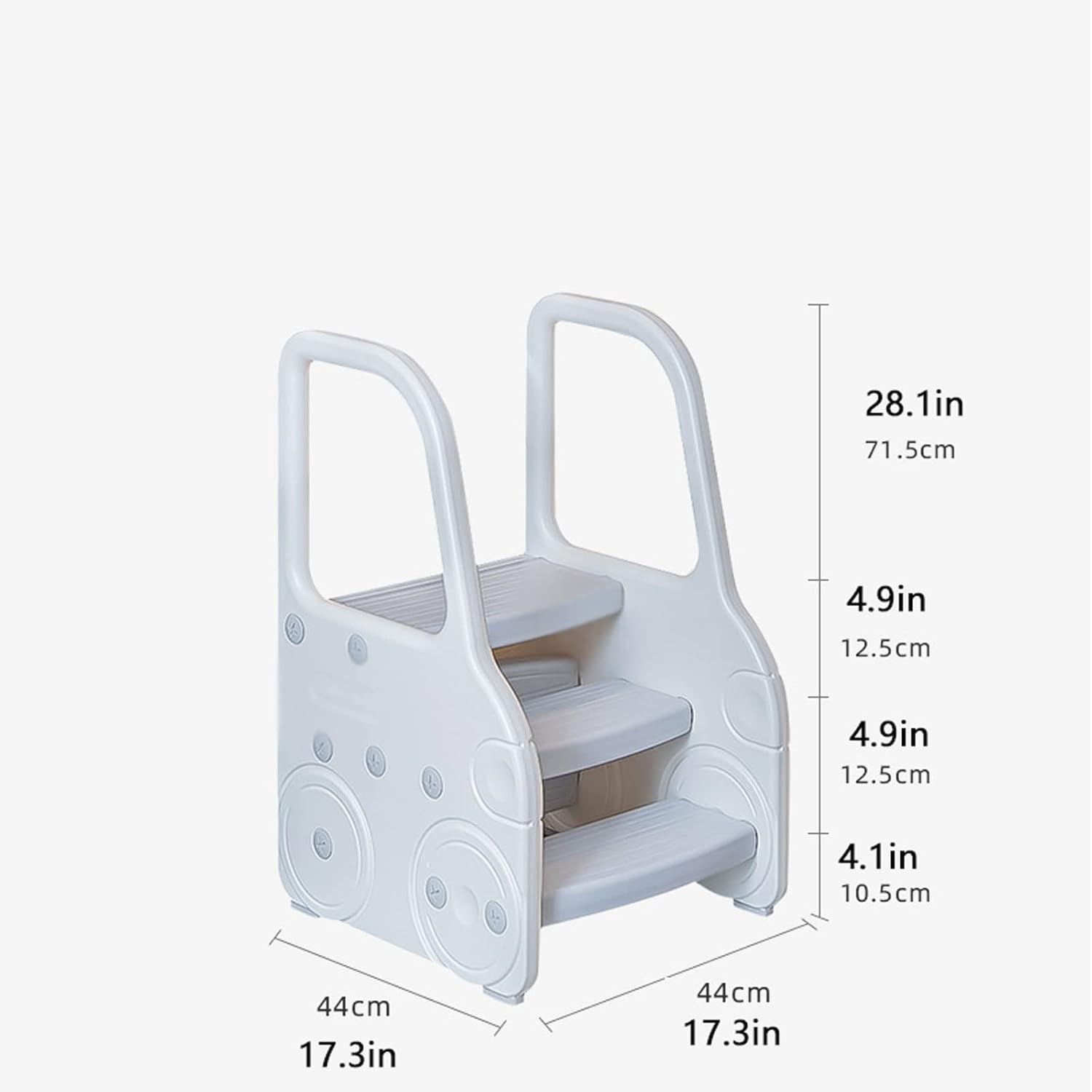 Household Shoe Changing Stool Stair Stools Plastic Step Foot Stool Bathroom Footstool for Boy and Girl Living Room Padded Seat