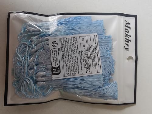 50PCS Mini Silk Tassel for Craft DIY Bookmark Cute Jewellery Making Beaded, Girl Earring, Keyring, Graduation, Small Key - Image 2