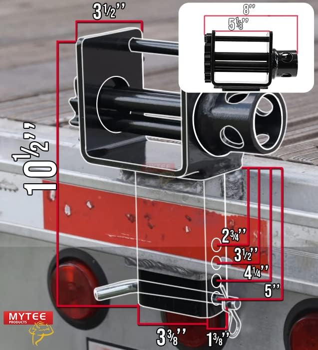 Mytee Products (2 Pack) Trailer Stake Pocket Winch Flatbed Utility Capacity# 16200 lbs
