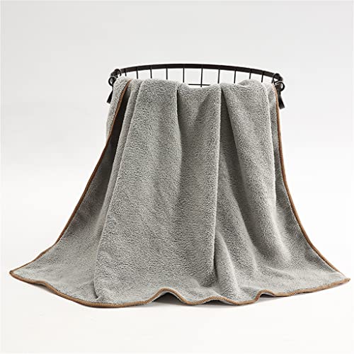 Toalla de baño de terciopelo coral ZHCHAO absorbente y gruesa para el hogar 5