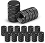 Ouzorp Car Tire Caps, 12PCS Valve Stem Caps-Black, Universal Tire Valve Stem Caps for Cars, SUVs, Bike and Bicycle, Trucks, Motorcycles …