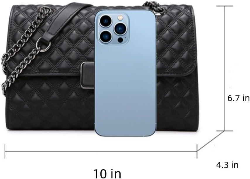 Shoulder Bag Retro Classic Purse Clutch Shoulder Tote HandBag with Zipper Closure for Women - Image 8