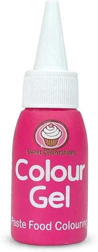 Sweet Celebrations Colour Gel Paste Neon Pink 50ml | Highly Concentrated Hot Pink Food Colouring | For Fondant, Buttercream, Frosting & Royal Icing | Vibrant Neon