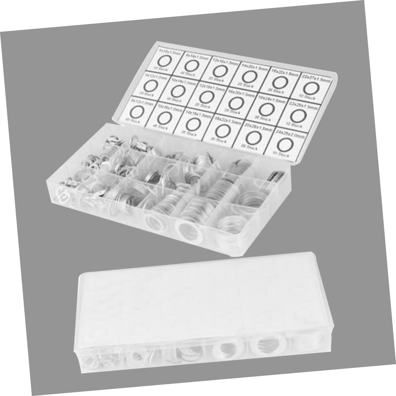 450pcs Aluminum Flat Washers Sealing Gasket Kit for Repairs