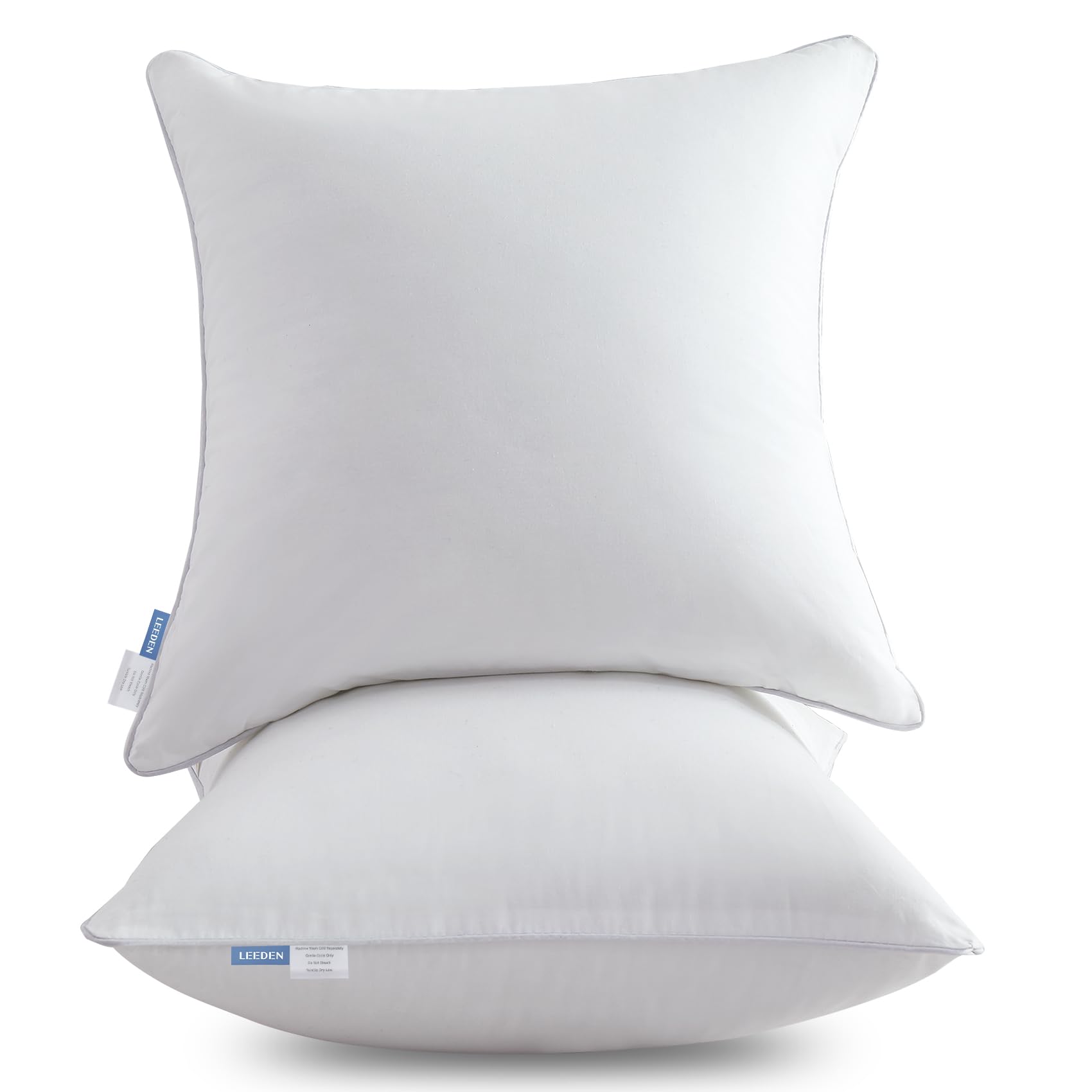 Amazon.com: Leeden 18 x 18 Pillow Inserts (Set of 2) - Throw